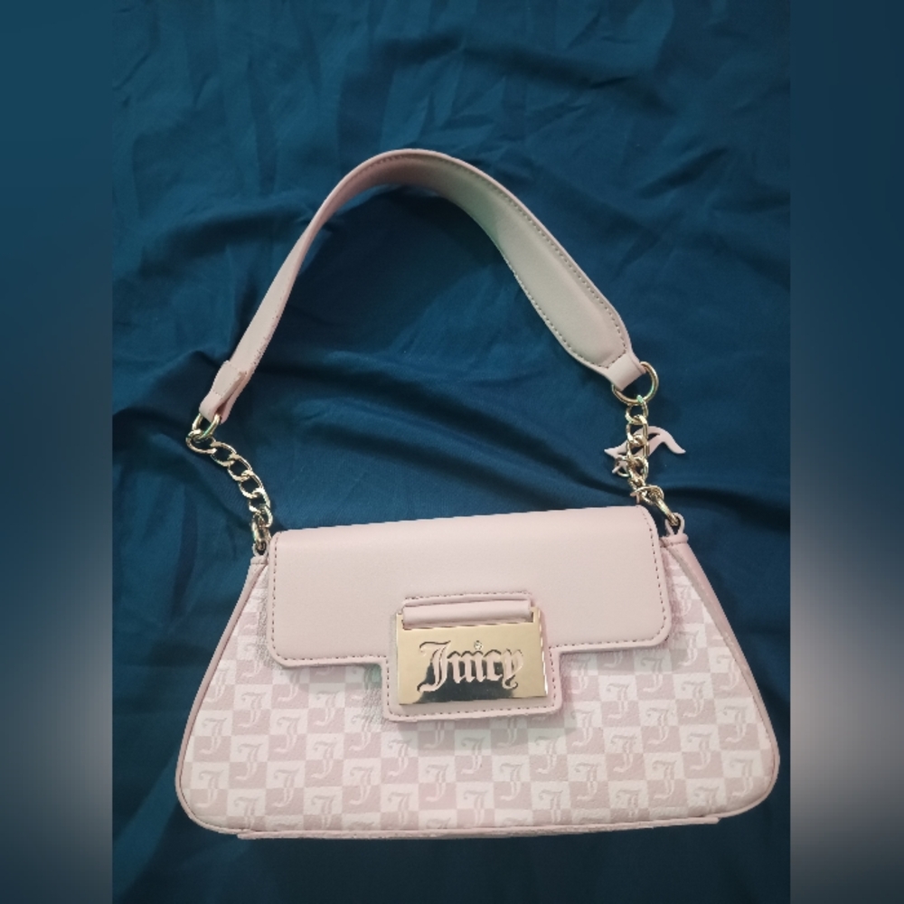 Juicy Couture Light Pink Logo Shoulder Bag - Picture 6 of 16